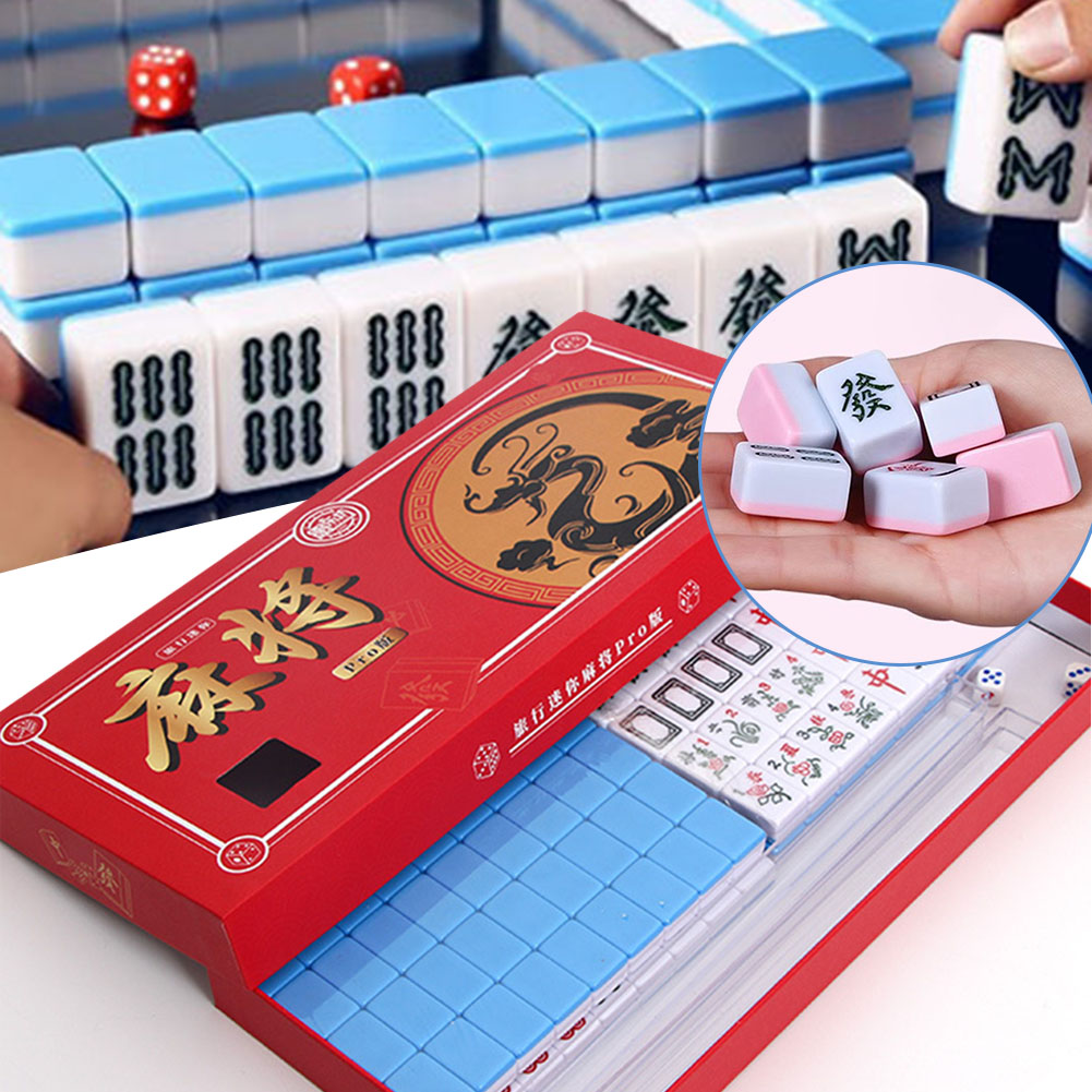 Board Game Master - Przenośny Mini Zestaw Mahjong Podróżny Z