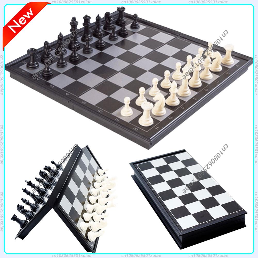 Magnetic Travel Chess - Składana Magnetyczna Szachownica 19.5*19.5cm Plastikowa Szachownica