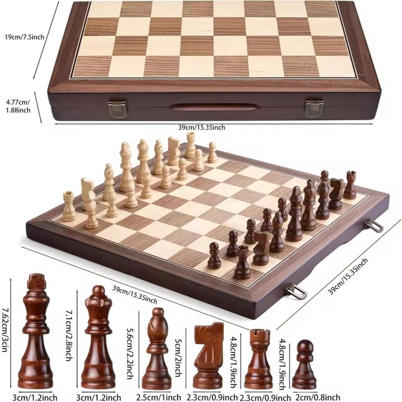 Drewniany Magnetyczny Zestaw S – Magnetic Travel Chess recenzja i cena
